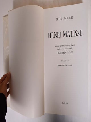 Henri Matisse: Catalogue Raisonne des Ouvrages Illustres