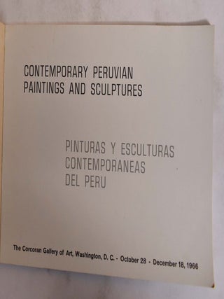 Item #173250 Contemporary Peruvian Paintings and Sculptures. Corcoran Gallery of Art