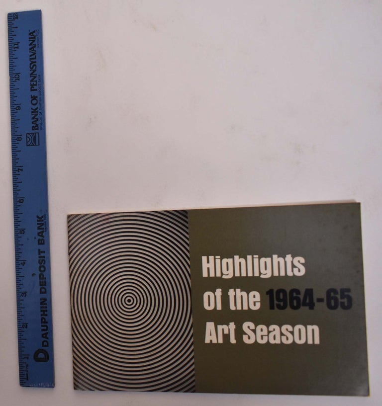 Item #173425 Highlights of the 1964-65 Art Season. Aldrich Museum of Contemporary Art.