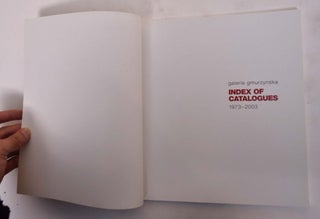 Galerie Gmurzynska: Index of Catalogues, 1973-2003