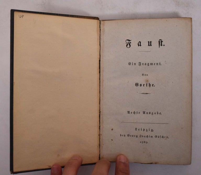 Item #173585 Faust Ein Trauerspiel. Goethe.