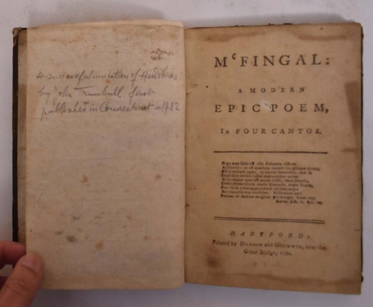 Item #173618 MacFingal: A Modern Epic Poem in Four Cantos. John Trumbull.