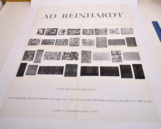 Item #173624 Ad Reinhardt Twenty Five Years of Abstract Art, Recent Paintings (poster). Ad Reinhardt