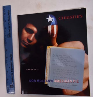 Item #173646 Don McLean's American Pie: The Original Manuscript. Christie's
