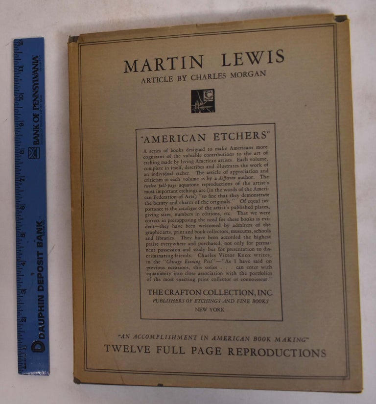 Item #173868 American Etchers, Vol XI; Martin Lewis. Crafton Collection.