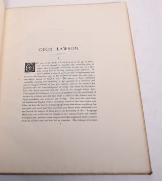 Cecil Lawson : A Memoir