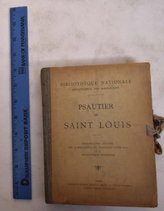 Item #174002 Psautier de Saint Louis. Reproduction Réduite des 92 Miniatures du Manuscrit Latin...