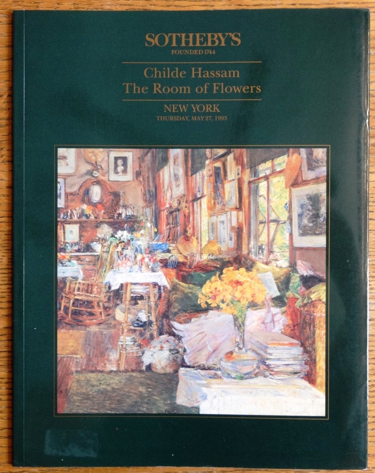 Item #17418 Childe Hassam: The Room of Flowers from the Collection of Arthur G. Altschul. Sotheby's.