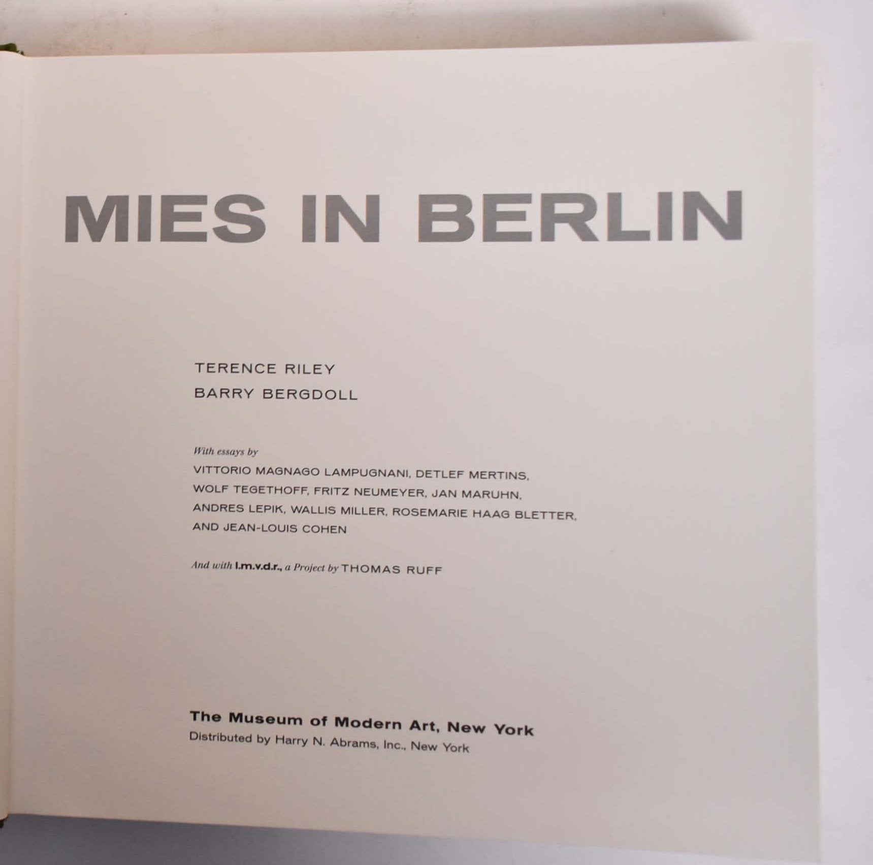 Mies in Berlin | Terence Riley, Barry Bergdoll