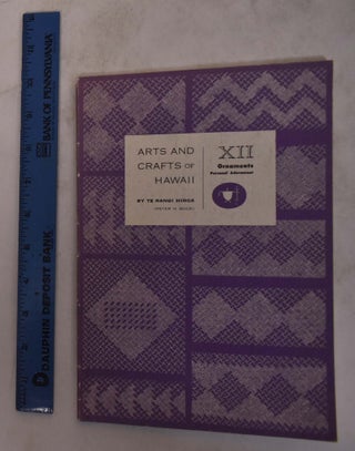 Item #174785 Arts and Crafs of Hawaii: Section XII, Ornaments and Personal Adornment. Te Rangi...