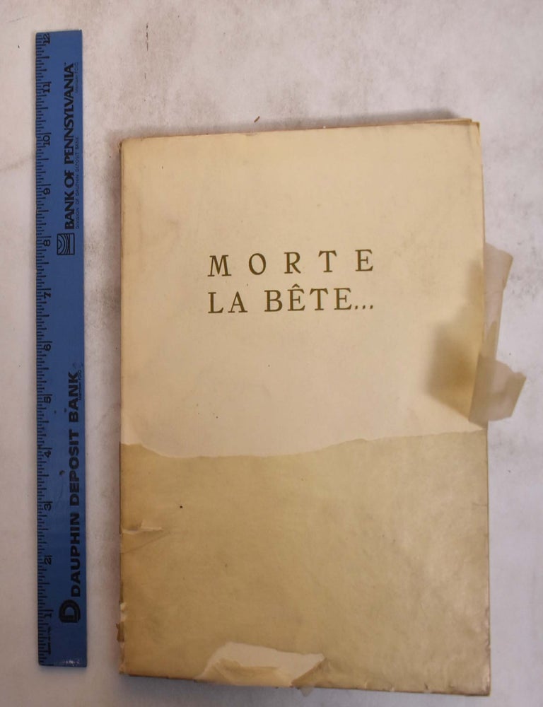 Item #175197 Morte La Bete. Pchoir color, LACOSTE.