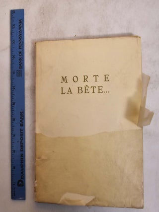 Morte La Bete. Pchoir color, LACOSTE.