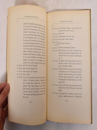 The Mosle Collection: Corrigenda et Addenda; Volume 1