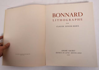 Bonnard: Lithographe