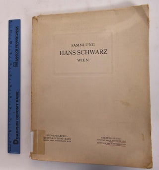 Item #175597 Sammlung Hans Schwarz, Wien. Max Friedlander