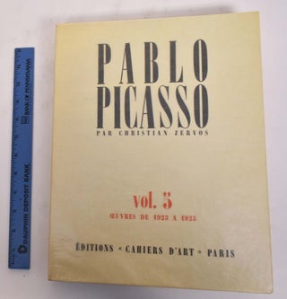 Item #175640 Pablo Picasso, Volume 5, Oeuvres de 1923 a 1925. Christian Zervos