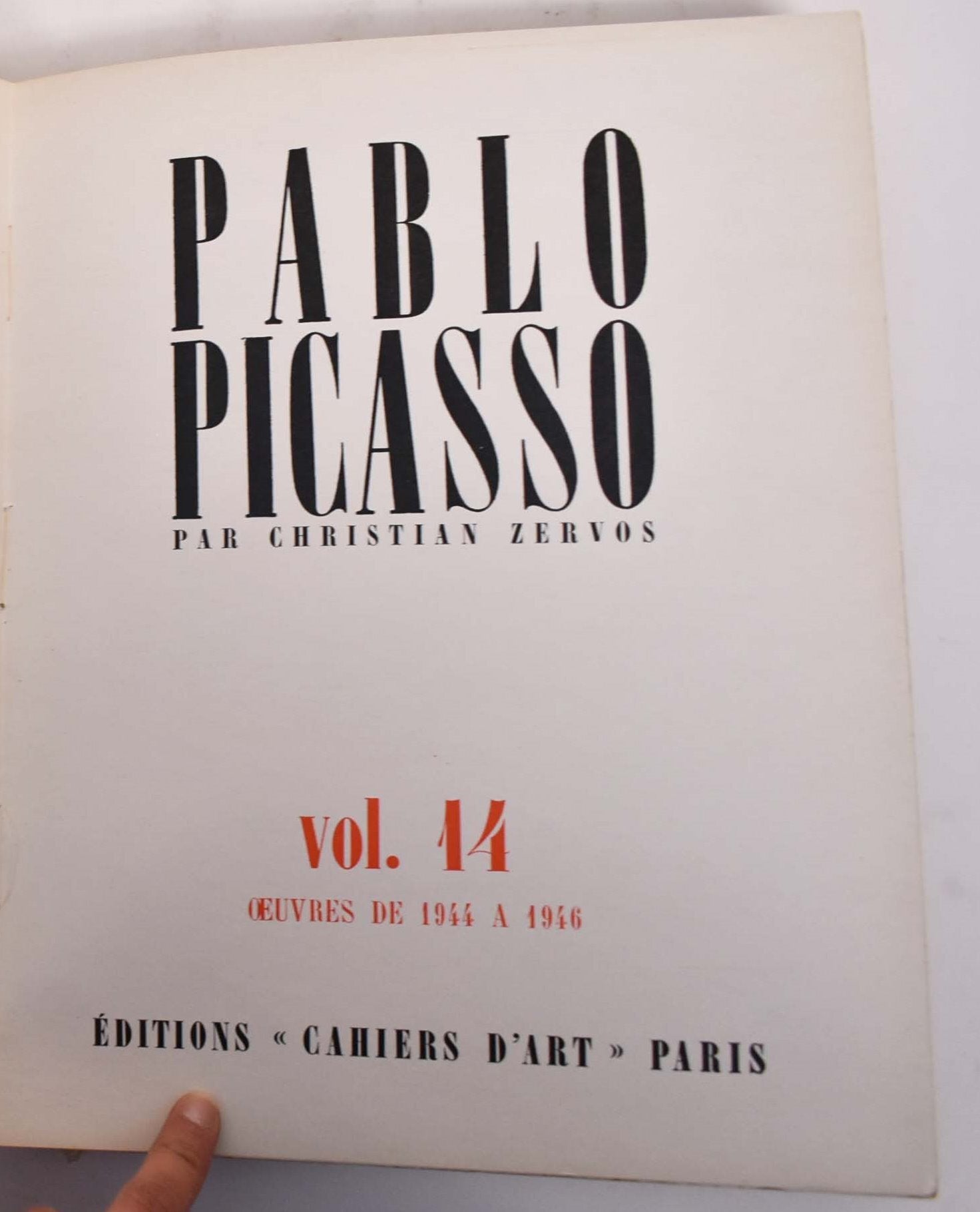Pablo Picasso, Volume 14, Oeuvres de 1944 a 1946 | Christian Zervos