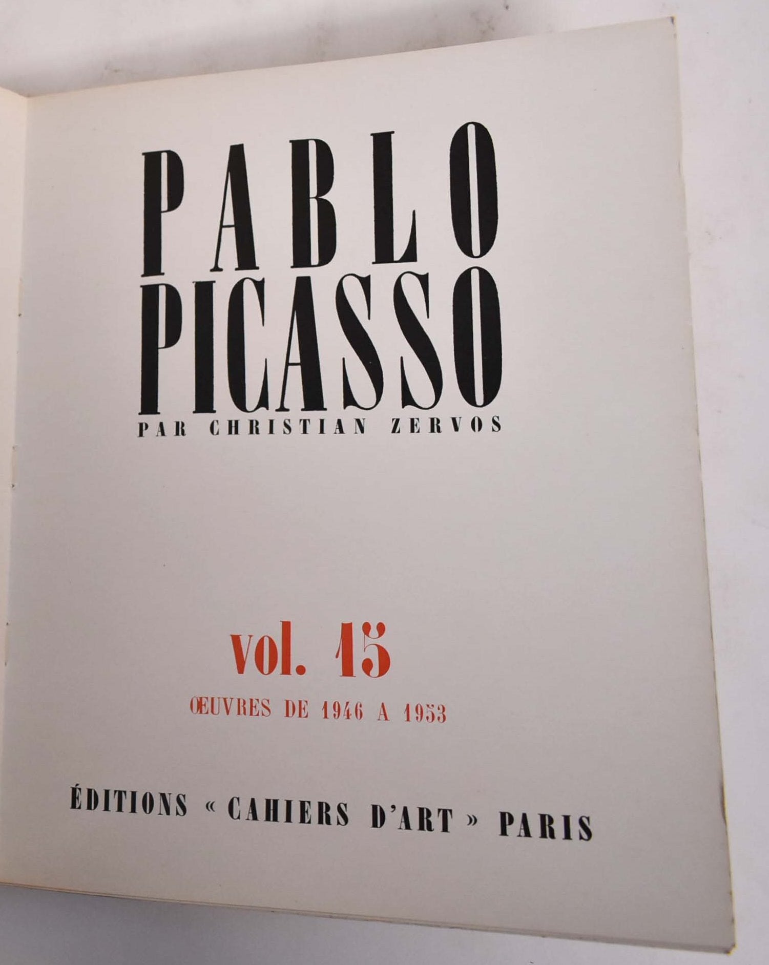 Pablo Picasso, Volume 15, Oeuvres de 1946 a 1953 | Christian Zervos