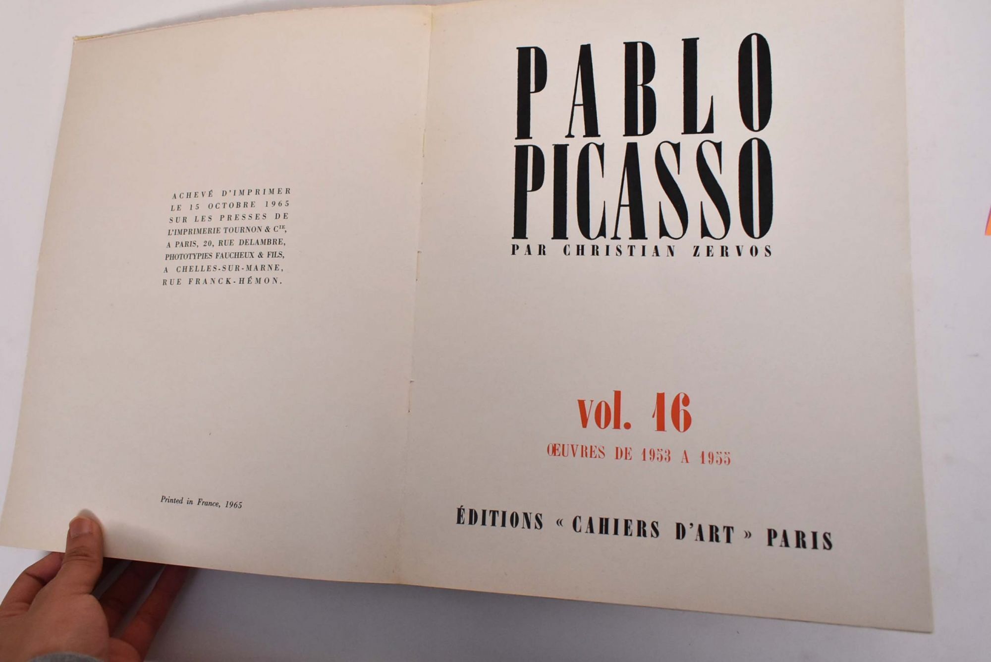 Pablo Picasso, Volume 16, Oeuvres de 1953 a 1955 | Christian Zervos