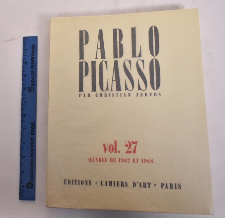 Item #175654 Pablo Picasso, Volume 27, Oeuvres de 1967 et 1968. Christian Zervos.