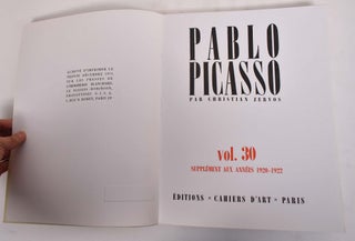 Pablo Picasso, Volume 30, Supplement Aux Annees 1920-1922