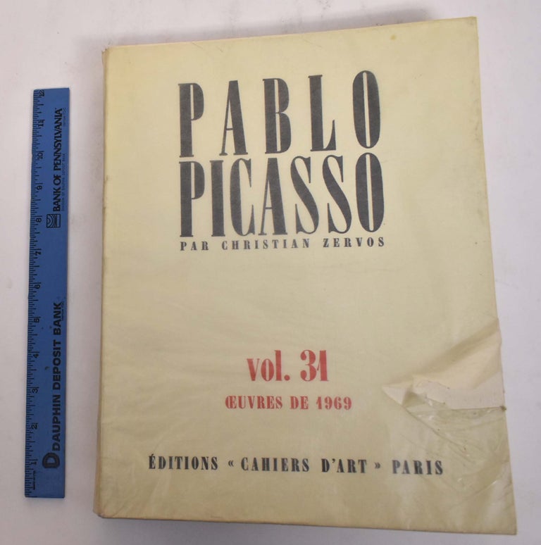 Item #175659 Pablo Picasso, Volume 31, Oeuvres De 1969. Christian Zervos.