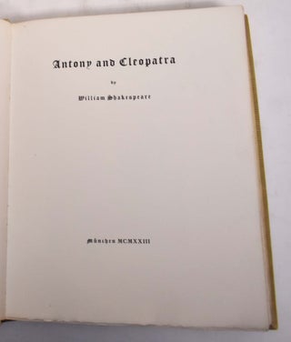 Antony and Cleopatra