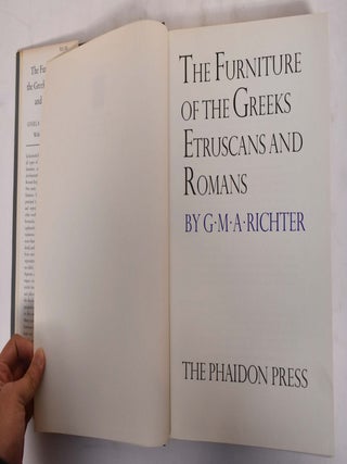 The Furniture of the Greeks, Etruscans and Romans