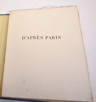 Item #175738 D'Apres Paris Lithographies de Jean-Louise Boussingault. Leon-Paul Fargue