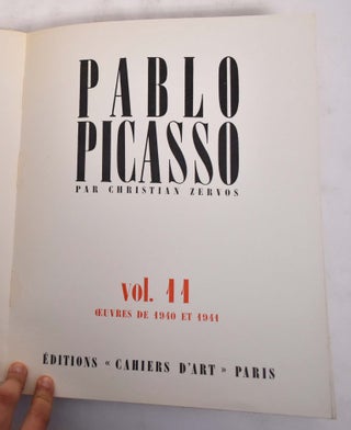 Pablo Picasso, Volume 11, Oeuvres de 1940 et 1941