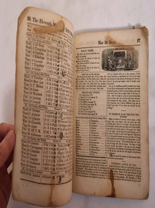 The United States Almanack, For the Year of our Lord 1851; being the third after bissextile, or leap year; containing 365 days: and after the 4th of July, the 75th of American independence. Arranged after the system of the German calendars. Containing the rising, setting, and eclipses of the sun and moon; the phases, signs, and southings of the moon; the aspects of the planets, with the rising, setting, and southing of the most conspicuous planets and fixed stars; the times of high water at Philadelphia; the equation of time, and other miscellanies, &c.,