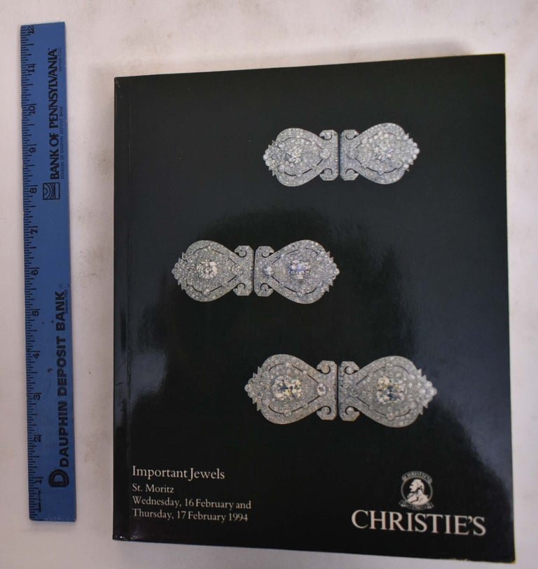 Item #176140 Christie's Important Jewels; St. Moritz, 1994. Christie's International Group.