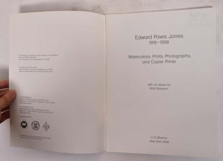 Edward Powis Jones, 1919-1998: Watercolors, Prints, Photographs, and Copier Prints