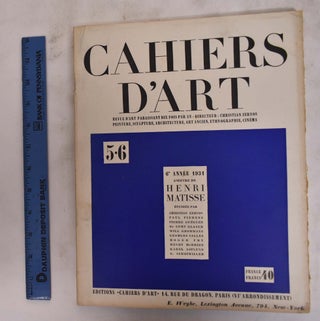 Item #176380 Cahiers D'Art: No. 5-6, 1931 (Henri Matisse). Christian Zervos