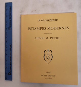 Item #176391 Estampes Modernes, VIII: Huitieme Vente, Henri M. Petiet, Hotel Drouot 16 Juin 1995....