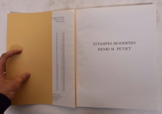 Estampes Modernes, X: Dixieme Vente, Henri M. Petiet, Hotel Drouot 13 Juin 1996