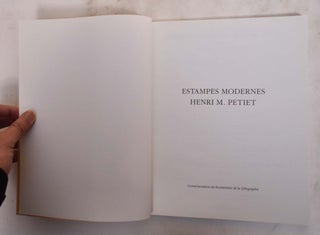 Estampes Modernes, XX: Vingtieme Vente, Henri M. Petiet, Hotel Drouot Jeudi 16 Decembre 1999