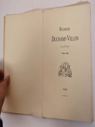 Raymond Duchamp-Villon, Sculpteur (1876-1918)