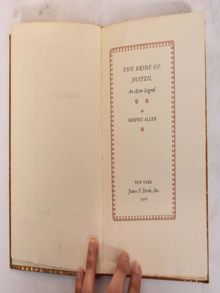Item #176477 The Bride of Huitzil: An Aztec Legend. Allen Hervey