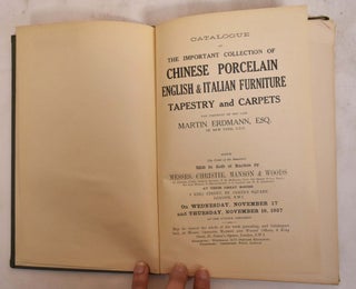 The Important Collectino of Chinese Porcelain, English and Italian Furniture, Tapestry and Carpets
