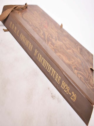 Ecole nationale des Beaux-Arts. Les Concours d'architecture de l'année scolaire 1928-1929 20e annee