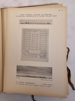 Ecole nationale des Beaux-Arts. Les Concours d'architecture de l'année scolaire 1928-1929 20e annee