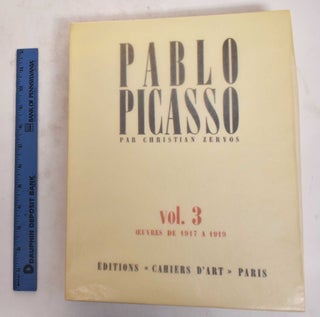 Item #176560 Pablo Picasso, Volume 3, Oeuvres de 1917 a 1919. Christian Zervos