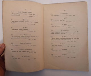 Catalogue d'une très belle et intéressante collection de tableaux, des differentes écoles anciennes et modernes. Estampes encadrées, dessins, de divers maîtres hollandais, italiens et français, parmi les quels se trouve le chef-d'oeuvre de H.W. Couwenberg, représentant la copie du tableau de B. van der Helst: Le banquet de la Garde Civique du musée national à Amsterdam. Une riche collection d'estampes au burin et à l'eau forte des divers écoles. Oeuvres d'estampes et livres classiques, meubles à portefeuilles etc. Formant la succession de feu Monsieur Jacques Moyet d'Amsterdam. Dont la vente publique aura lieu à Amsterdam, au domicile de Mr. C.F. Roos, Hôtel dite Huis met de Hoofden, ... le mardi 12 avril 1859, ... sous le ministère de MM. les notaires Commelin et Amya Esser, par Cornelis François Roos, Gerrit de Vries, Jz. et Willem Jodocus Matthias Engelberts.
