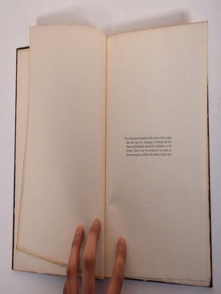 Catalogue of Etchings and Dry Points by Rembrandt, Selected for an Exhibition at the Grolier Club of the City of New York, April - May 1900