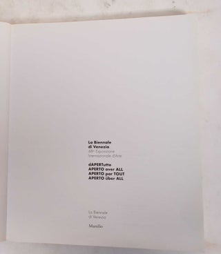 La Biennale di Venezia: 48 Esposizione internazionale d'arte: Dapertutto = Aperto over all = Aperto par tout = Aperto über all