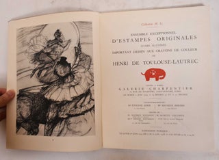 Collection M.L. : Ensemble Exceptionnel D'Estampes Originales Livres Illustres, Important Dessin Aux Crayons De Couleur de Henri de Toulouse-Lautrec