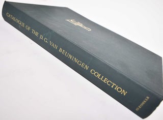 Catalogue of the D.G. Van Beuningen Collection