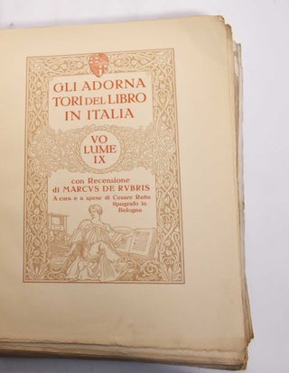 Gli Adornatori Del Libro in Italia, Volume IX