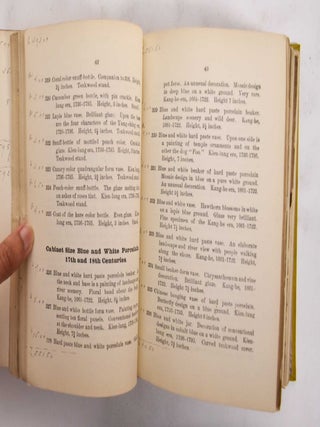 Collection of Chinese Porcelain Auction Catalogues, 18 bound in 1 volume